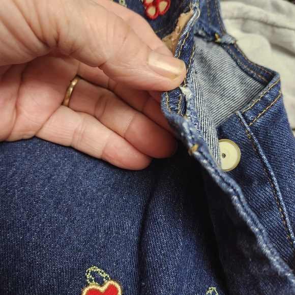 Charming Denim Overalls with Embroidered Accents - Picture 2 of 5
